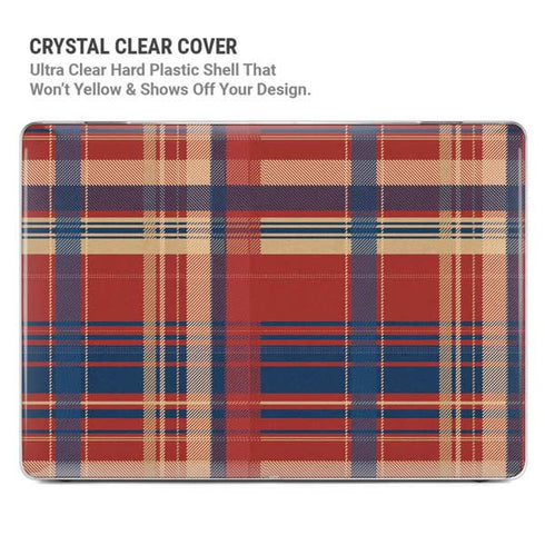 Red and Blue Plaid MacBook Pro 14in (2021-24) Case plus Skin